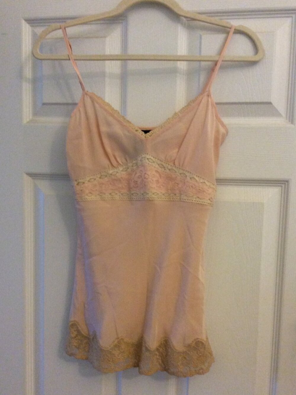 NWT Arden B. Silk Lace Camisole, Empire Waist, XS